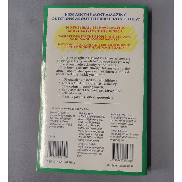 102 Questions Children Ask about the Bible Book David R. Beerman 1994 Paperback - Picture 13 of 14